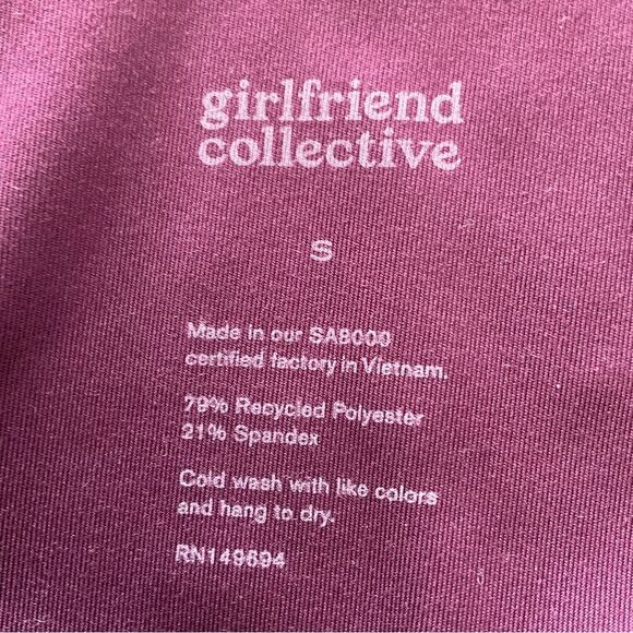 Girlfriend Collective Compressive High-Rise Capri Legging Women’s S Plum - Picture 6 of 10